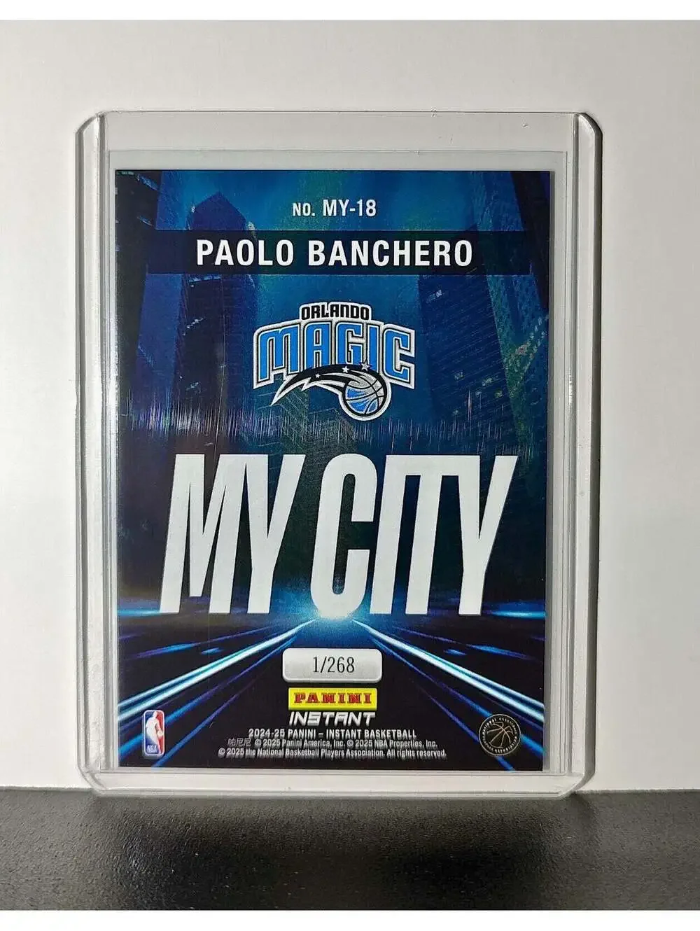Paolo Banchero 2024-25 Panini MyCity NBA #18 Basketball Card Orlando Magic 1/268